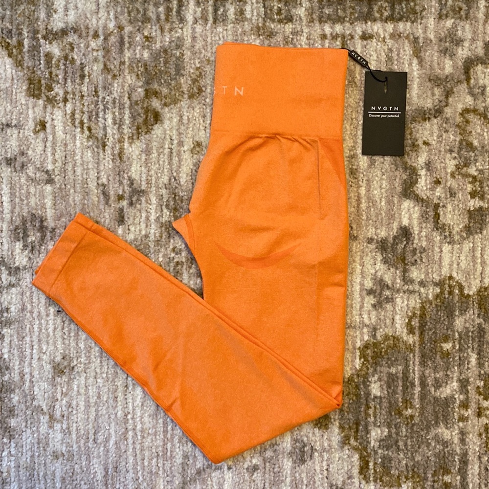 NVGTN Contour Leggings Orange - NWT